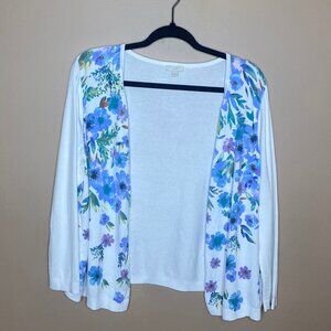 Blooming Floral Lightweight Spring/Summer Talbots Cardigan